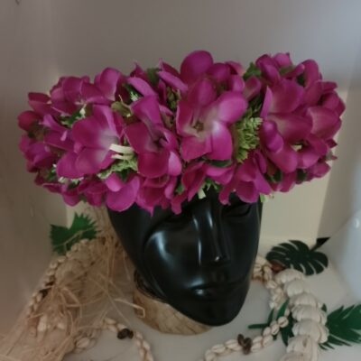 Collection couronne de fleur tout tipaniers sur brins de raphia