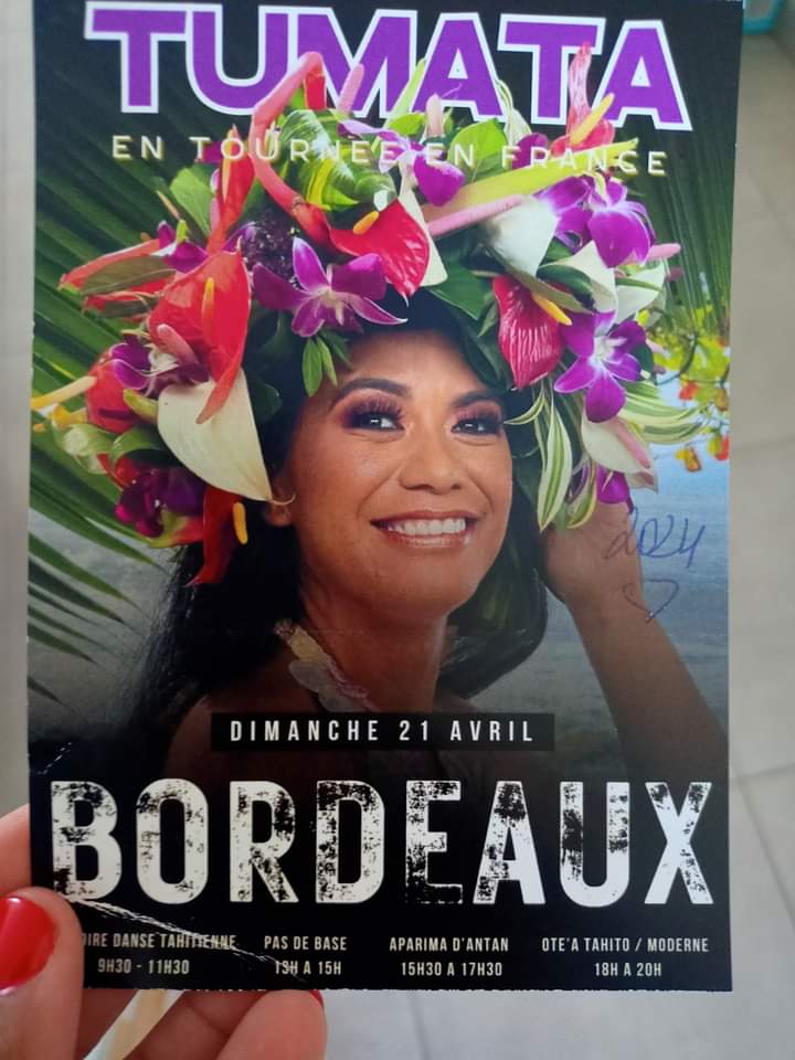 Billetterie Tumata pour Bordeaux avril 24