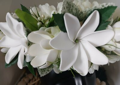 Couronne de tiare Tahiti blanche bouton et tiare épanouie 5 by Vaite.e.Tiare créations