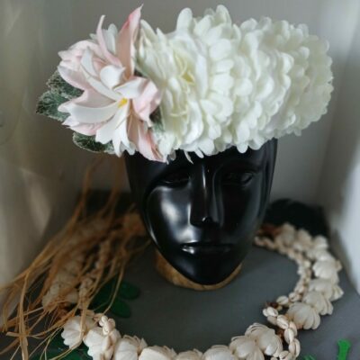 Couronne de tiare Tahiti blanche