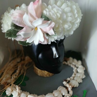 Couronne de tiare Tahiti blanche