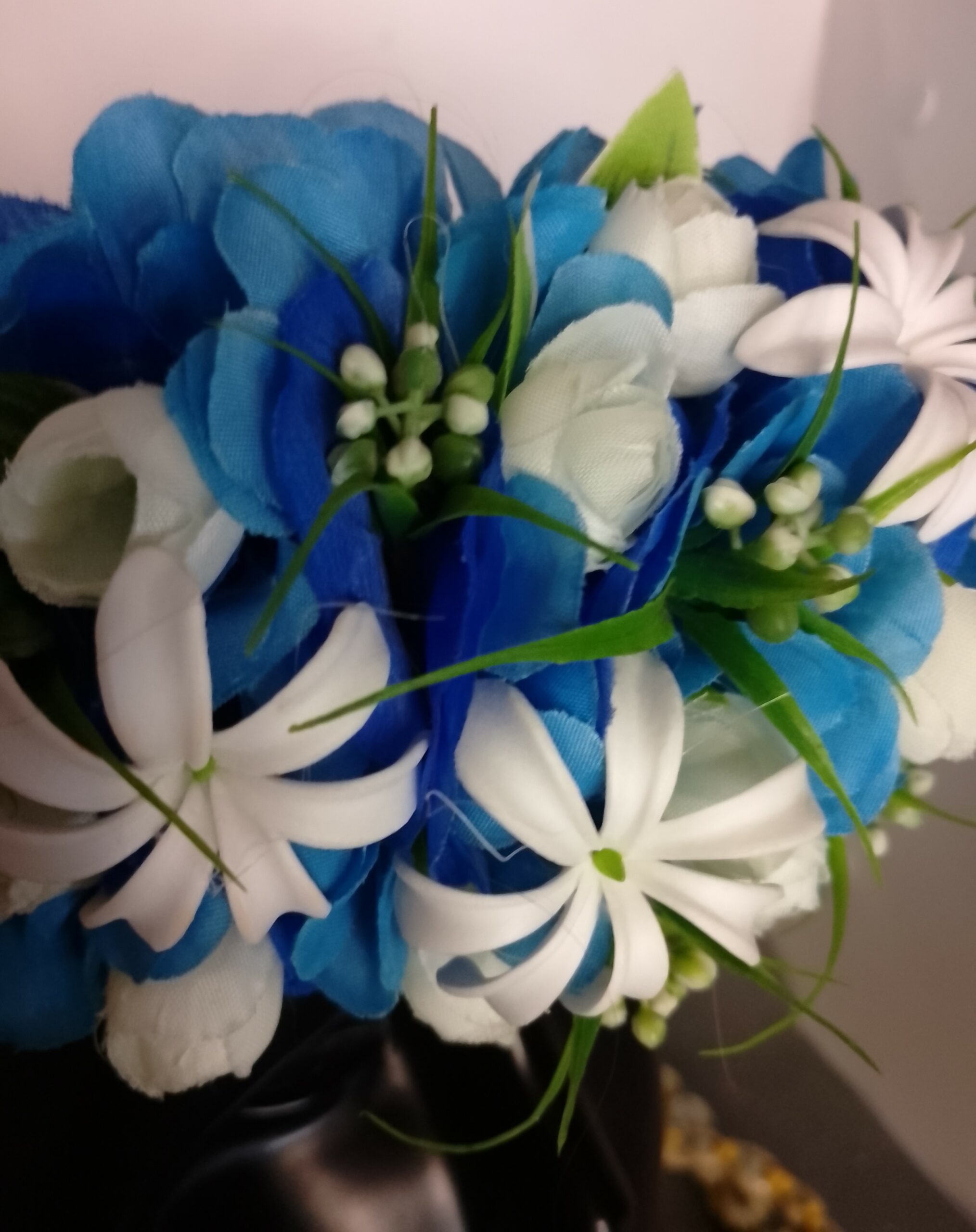 Couronne tiare Tahiti bleu océan trois mini tiare Vaite.e.Tiare créations