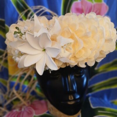 Couronne Tiare Tahiti champagne grande tiare grand lys