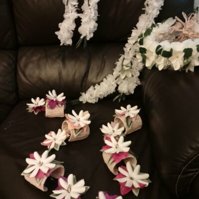 Commande mariage personnalisée avec couronne lei po&rsquo;ara bracelet manchette