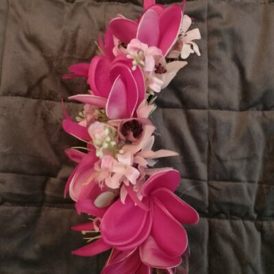 Double peigne cinq  tipanie fuchsia lys élancés