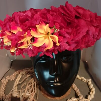 Couronne tiare Tahiti rouge