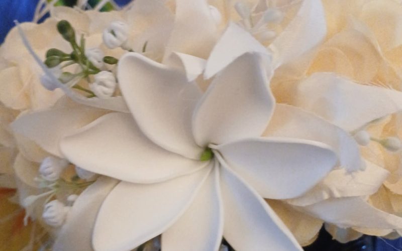 Couronne Tiare Tahiti champagne grande tiare grand lys Vaite.e.Tiare créations