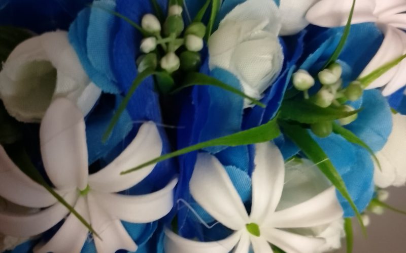 Couronne tiare Tahiti bleu océan trois mini tiare Vaite.e.Tiare créations