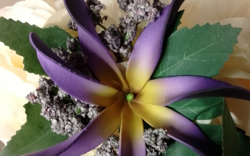 Couronne tiare Tahiti champagne maxi tiare Vaite.e.Tiare créations