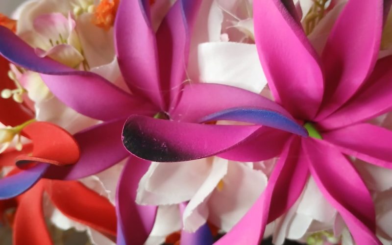 Couronne tiare Tahiti rose pâle trois maxi tiare Tahiti by Vaite.e.Tiare créations