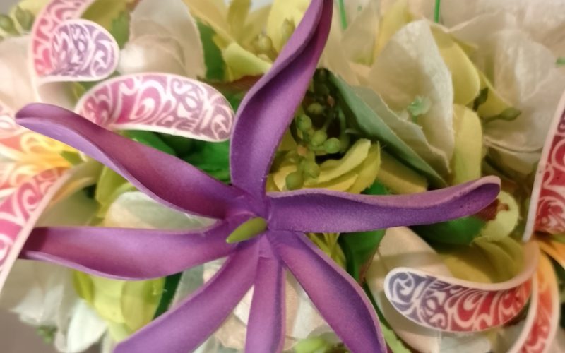 Couronne tiare Tahiti verte tiare tatouée maxi tiare Vaite.e.Tiare créations