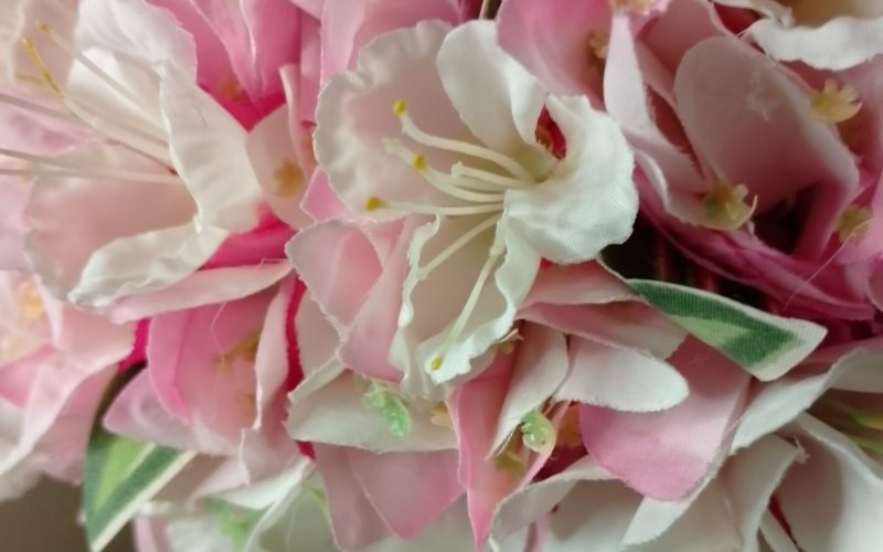 Couronne toutes fleurs Tahiti roses bougainvillier rose flamboyant blanc Vaite.e.Tiare créations